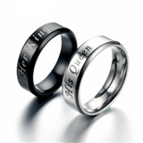Bague de promesse couple personnalisée