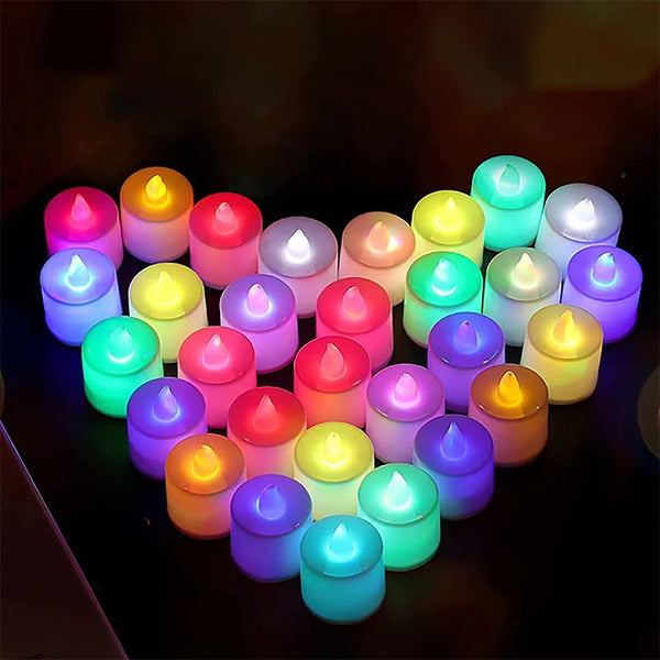 Bougie LED effet flamme romantique