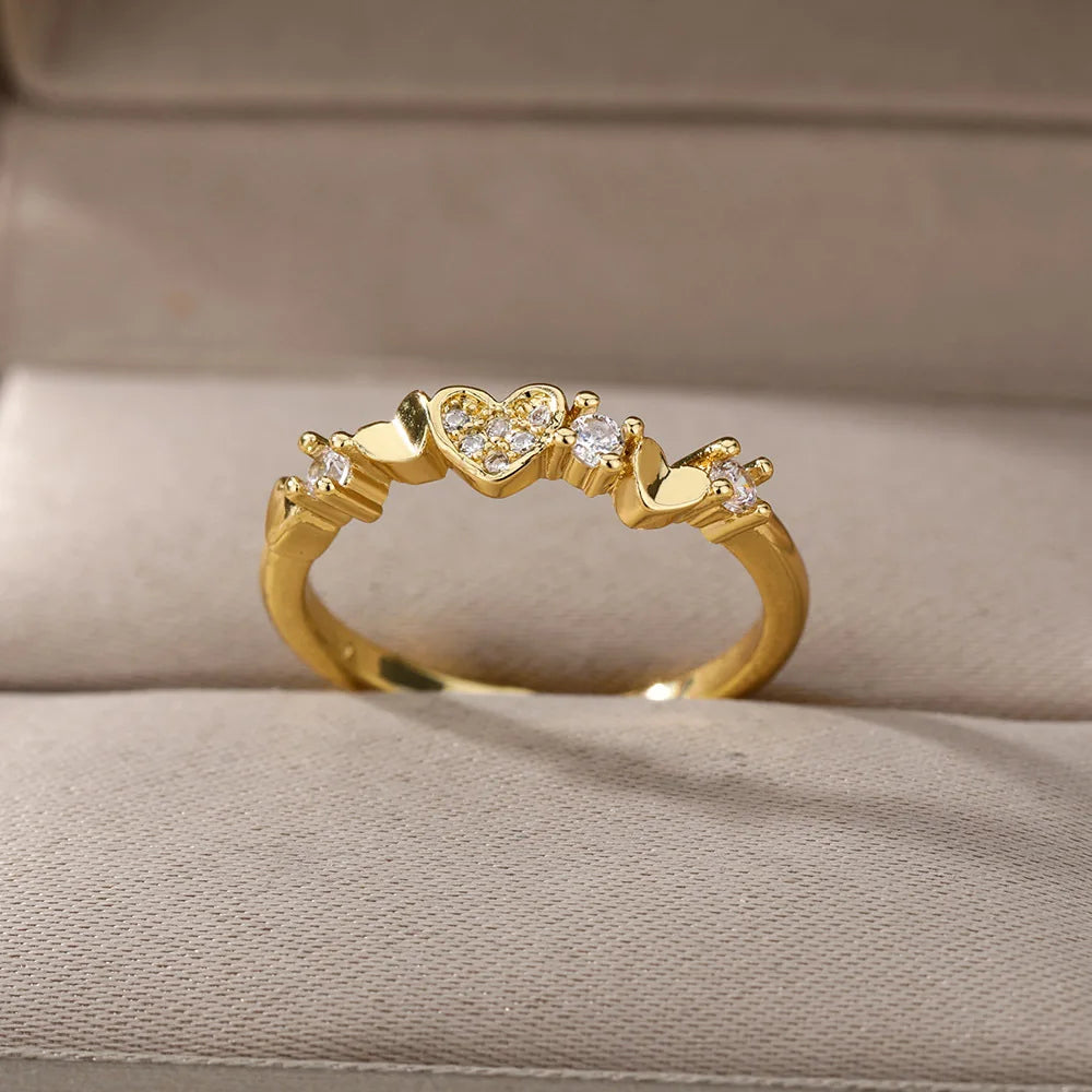 Bague femme acier inoxydable