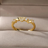 Bague femme acier inoxydable